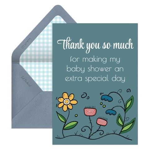 thank you after baby shower