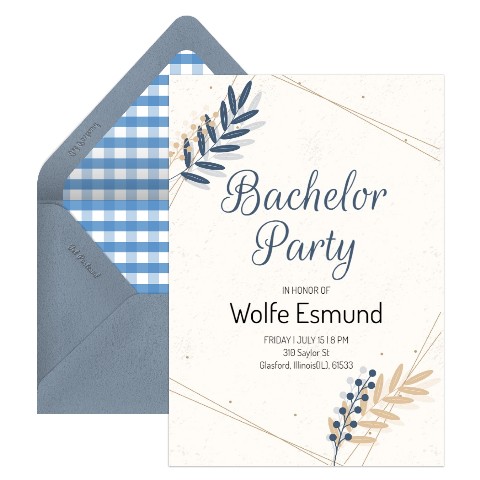 bachelor invitation