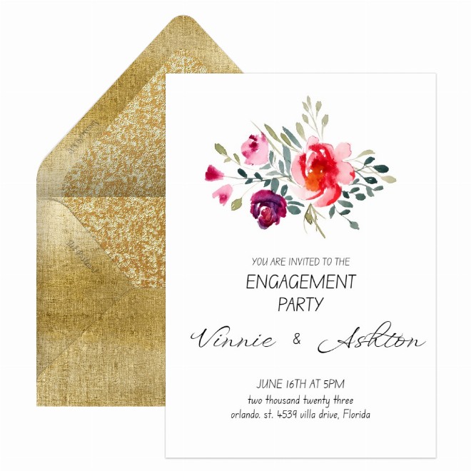 engagement party invite Postcard