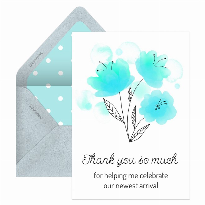 baby shower thank you wording Postcard