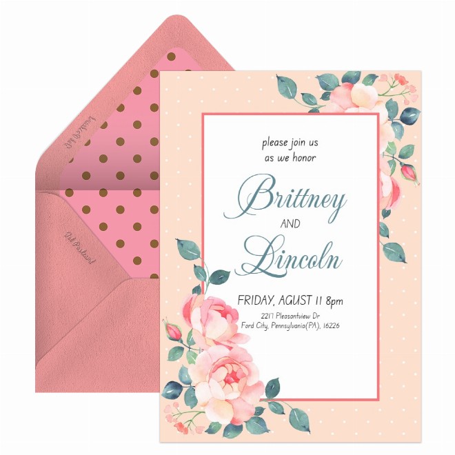 wedding invitation floral Card